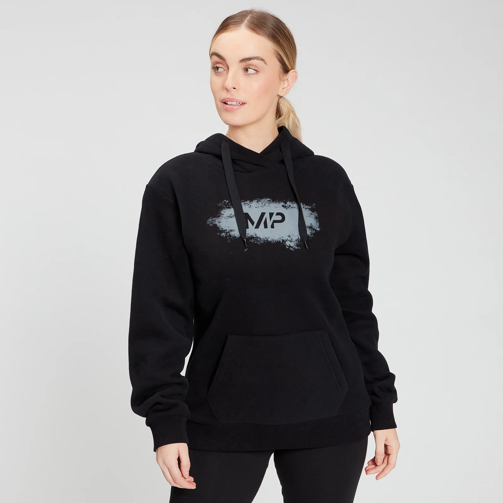 MP Women's Chalk Graphic Hoodie - Black - XXS Imagen 1