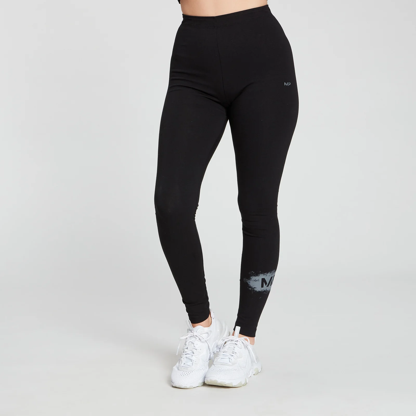 MP Women's Chalk Graphic Leggings - Black - XXS Imagen 1