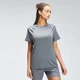 Camiseta de entrenamiento con gráfico de marca repetido para mujer de MP - Gris carbón