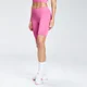 Pantalón corto de ciclismo de entrenamiento con estampado de marca repetido para mujer de MP - Rosa