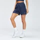 Pantalón corto de entrenamiento con estampado de marca repetido para mujer de MP - Azul oscuro