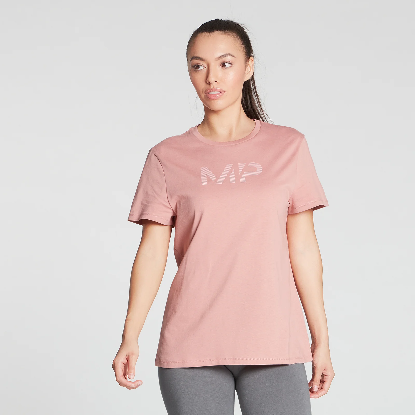 MP Women's Gradient Line Graphic T-Shirt - Washed Pink - XXS Imagen 1