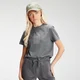 Camiseta corta con gráfico de MP repetido para mujer de MP - Gris carbón