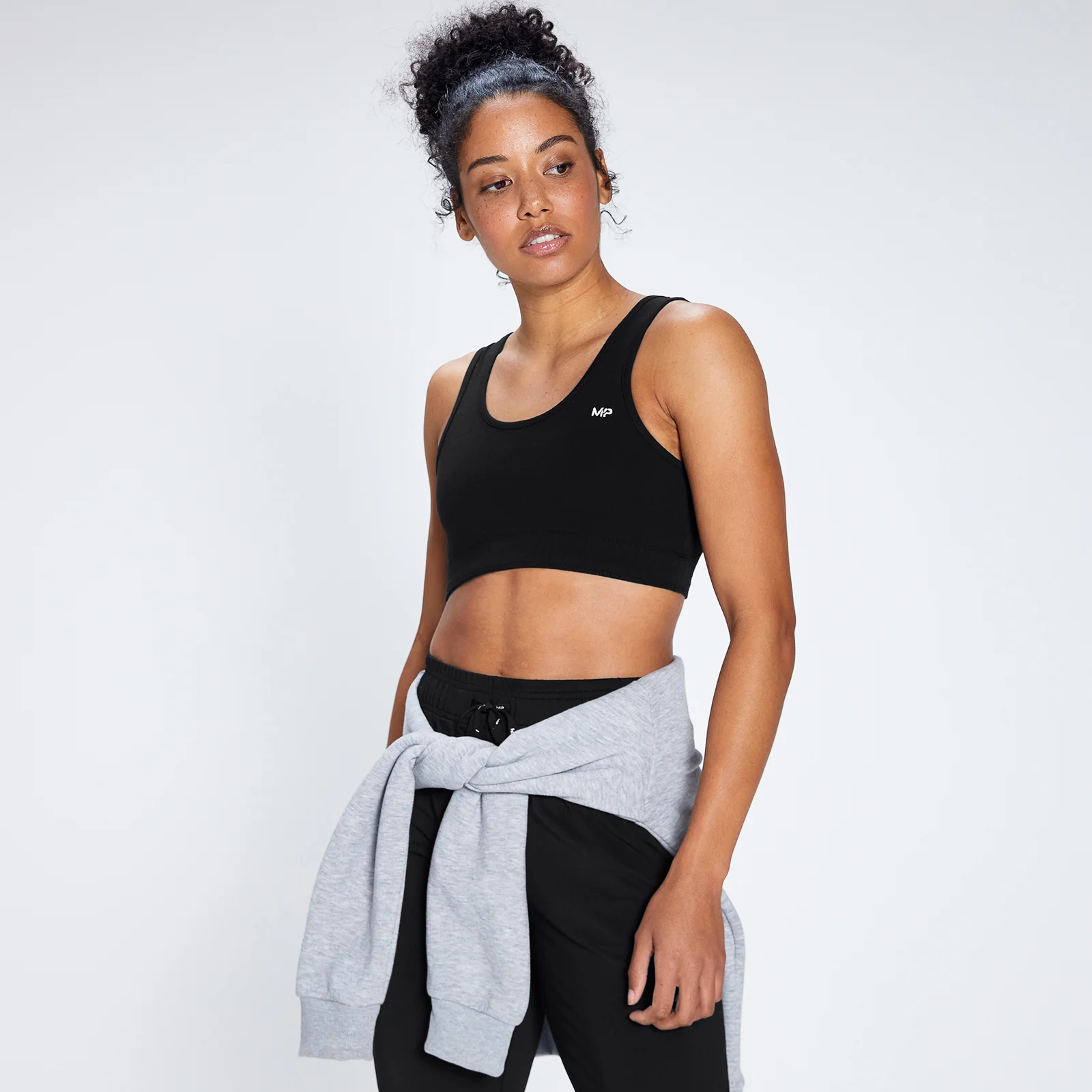 MP Women's Rest Day Wide Strap Sports Bra - Black - XXS Imagen 1
