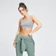 Sujetador deportivo de tirantes anchos Essentials para mujer de MP - Gris jaspeado