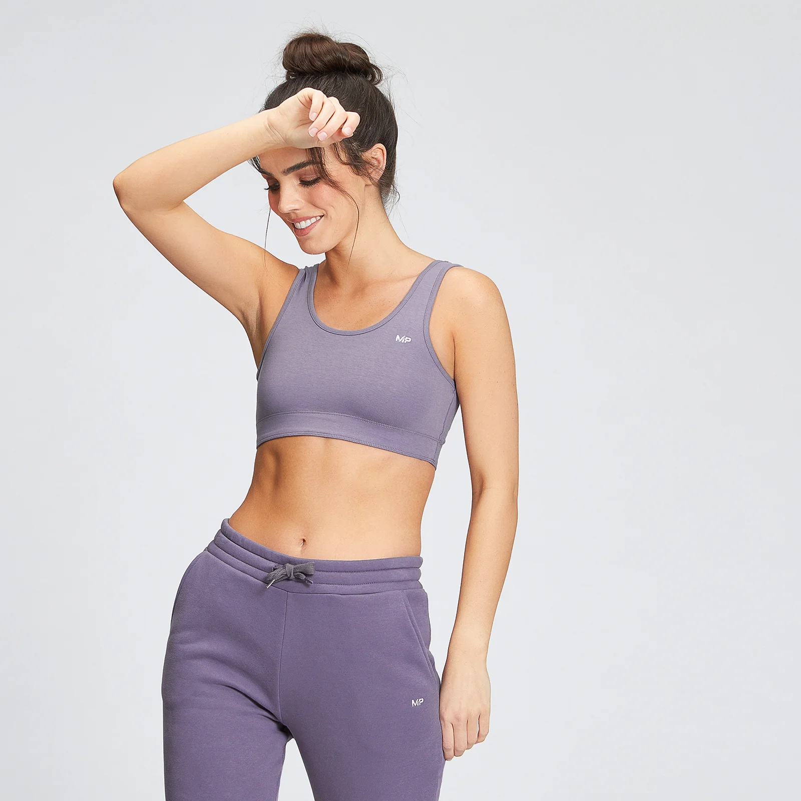 Sujetador deportivo de tirantes anchos Essentials para mujer de MP - Lila apagado - XXS Imagen 1
