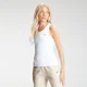 Camiseta sin mangas de punto elástico acanalado Essentials para mujer de MP - Blanco