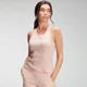 Camiseta sin mangas de punto elástico acanalado Essentials para mujer de MP - Rosa claro