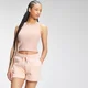 Camiseta corta sin mangas de punto elástico acanalado para mujer de MP - Light pink
