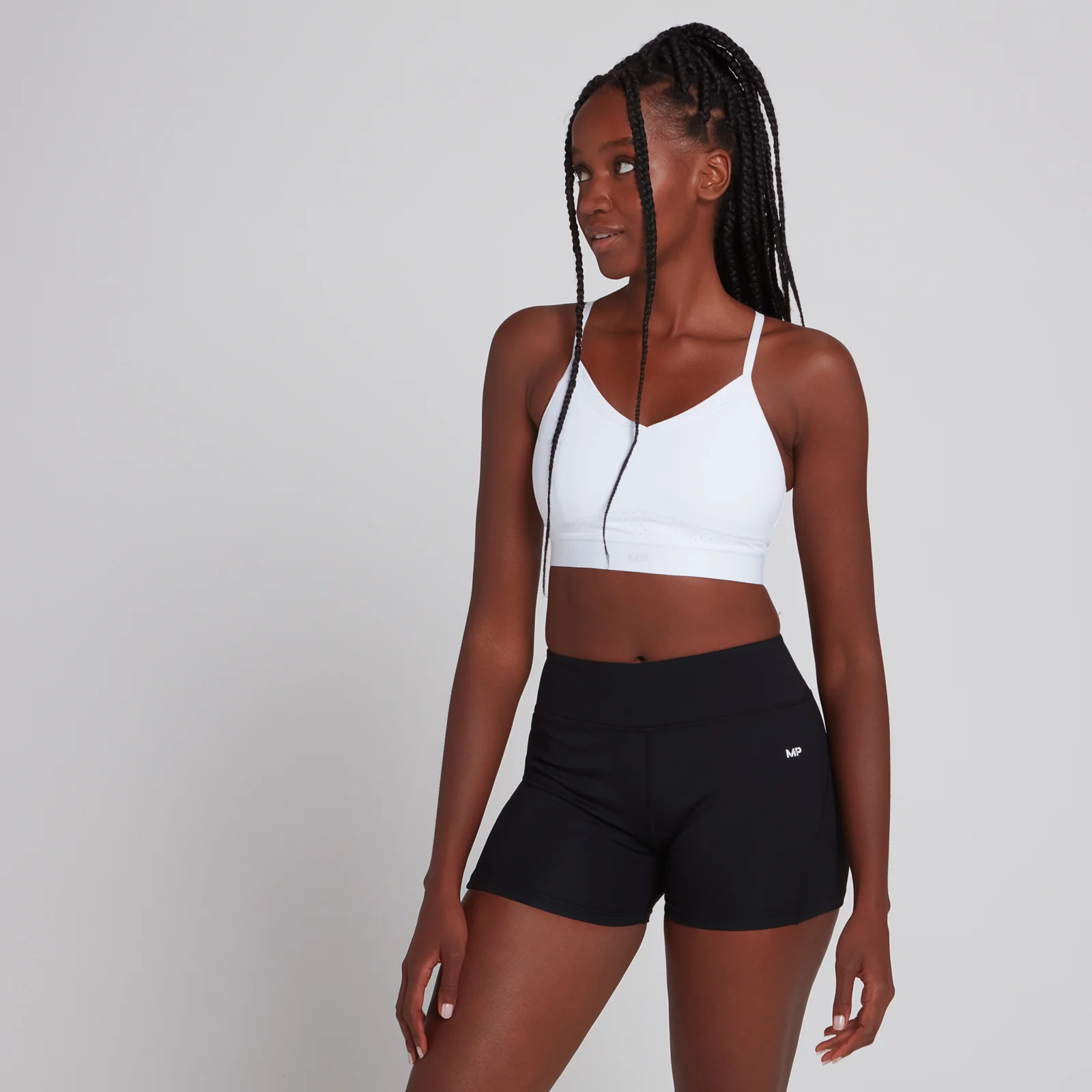 MP Women's Power Ultra Strappy Sports Bra - White - XXS Imagen 1