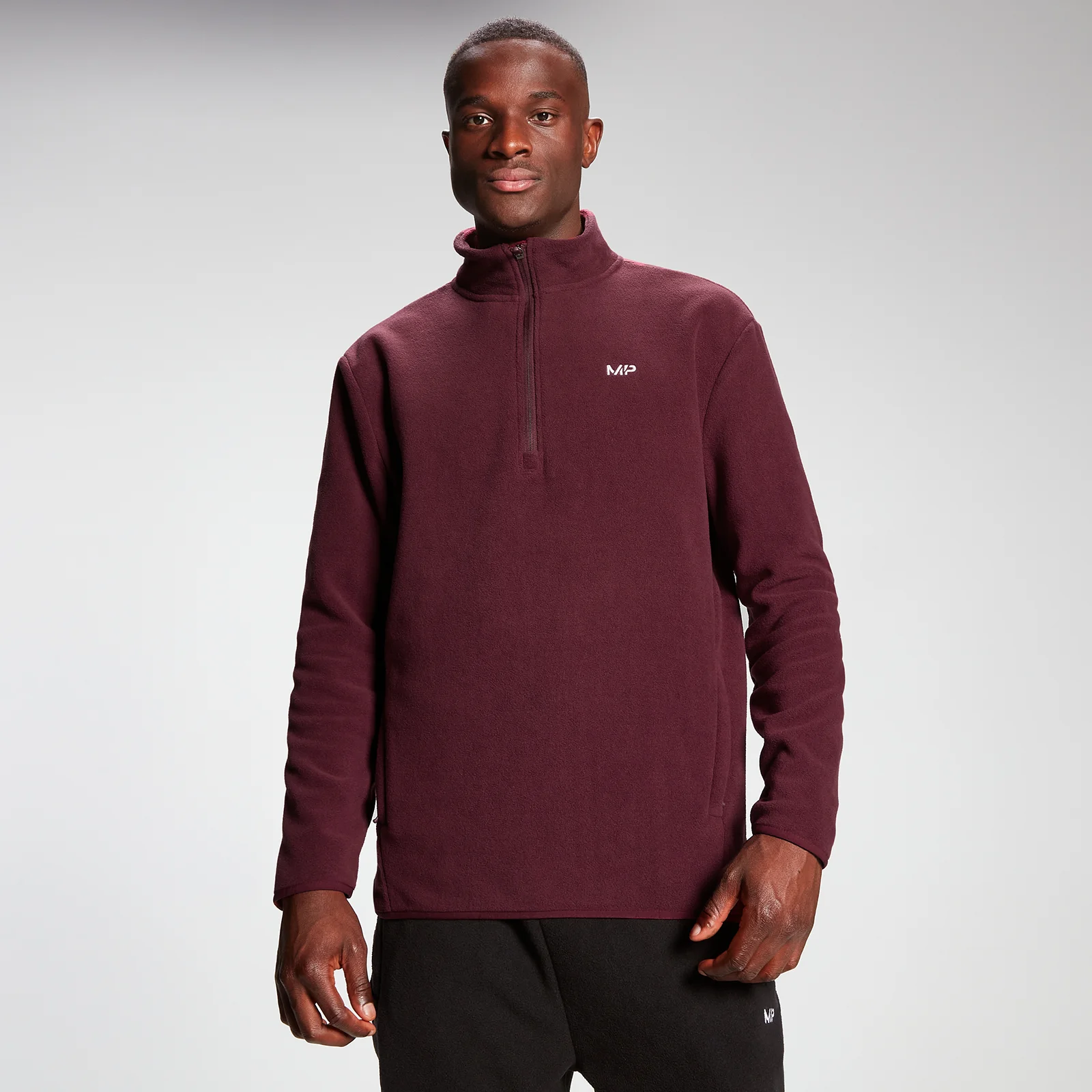 Forro polar Rest Day con cremallera de 1/4 para hombre de MP - Granate - XXS Imagen 1