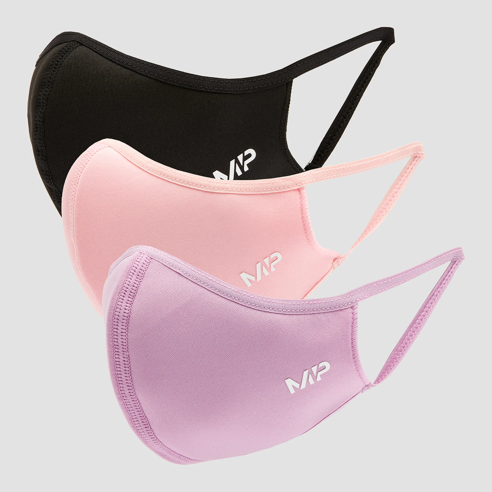 Mascarilla Curve de MP (pack de 3) - Negro/Rosa geranio/Lila - S/M Imagen 1