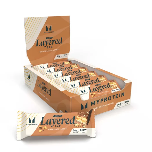Barrita Layered crujiente - 12 x 58g - Chocolate y Caramelo