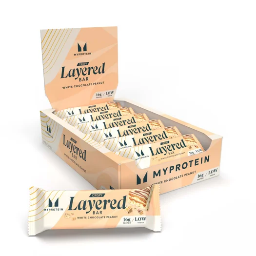 Barrita Layered crujiente - 12 x 58g - White Chocolate Peanut