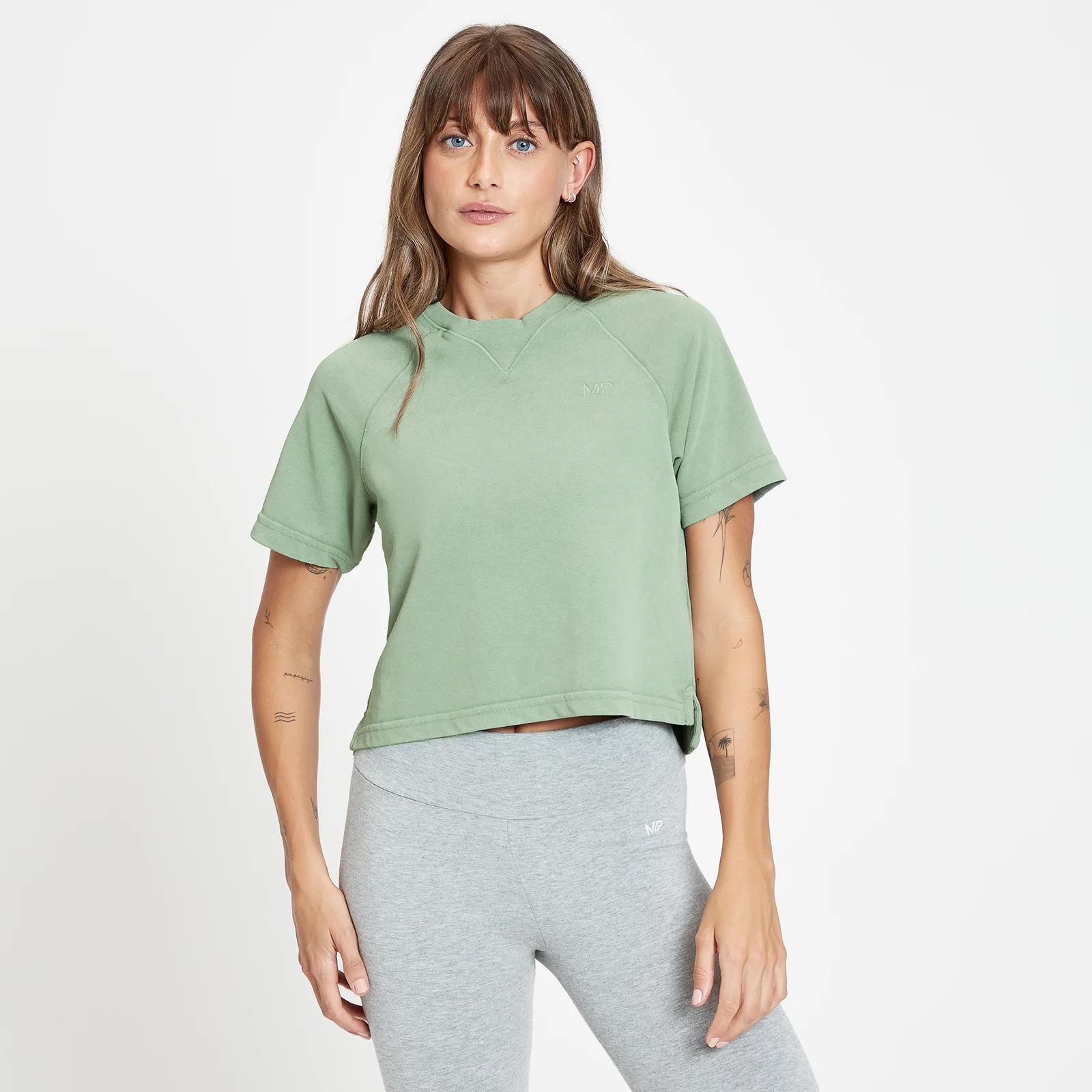 Camiseta de manga corta Rest Day para mujer de MP - Verde militar - XXS Imagen 1