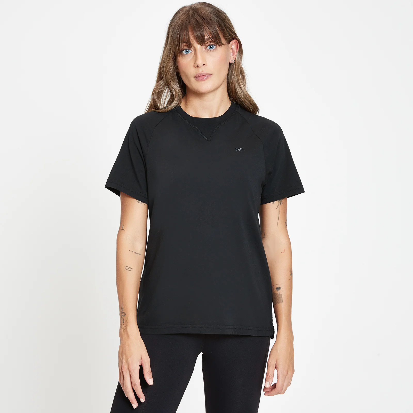 Camiseta de manga larga Rest Day Longline para mujer de MP - Negro - XXS Imagen 1