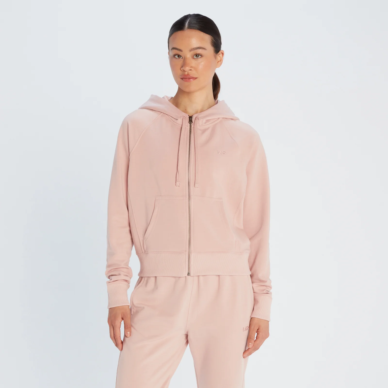 Sudadera con capucha y cremallera integral Rest Day para mujer de MP - Beis lavado - XS Imagen 1