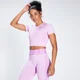 Camiseta corta de manga corta Curve para mujer de MP - Rosa claro