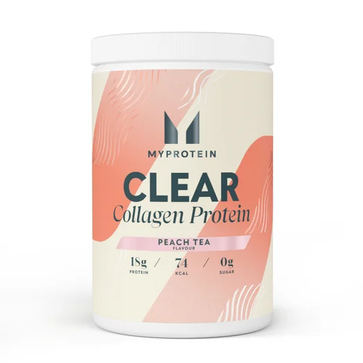 Clear Collagen Powder Tub - 30raciones - Té de Melocotón
