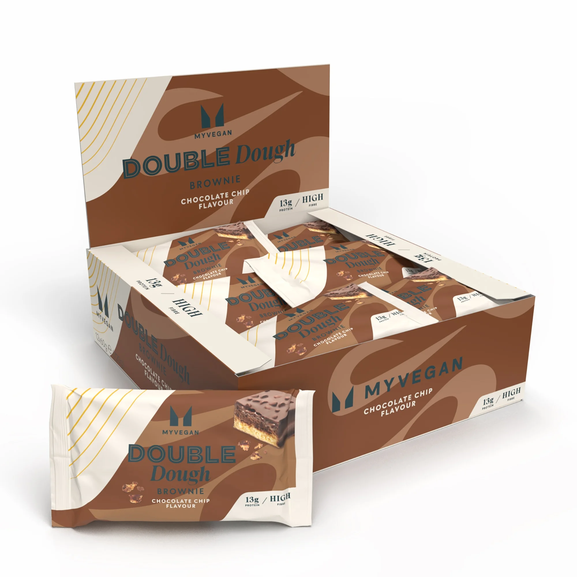 Double Dough Brownie Vegano - Gotas de Chocolate Imagen 1