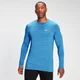 Camiseta de manga larga Performance para hombre de MP - Azul brillante jaspeado