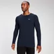 Camiseta de manga larga Performance para hombre de MP - Azul oscuro jaspeado