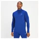 Camiseta de entrenamiento con cremallera de 1/4 para hombre de MP - Azul cobalto