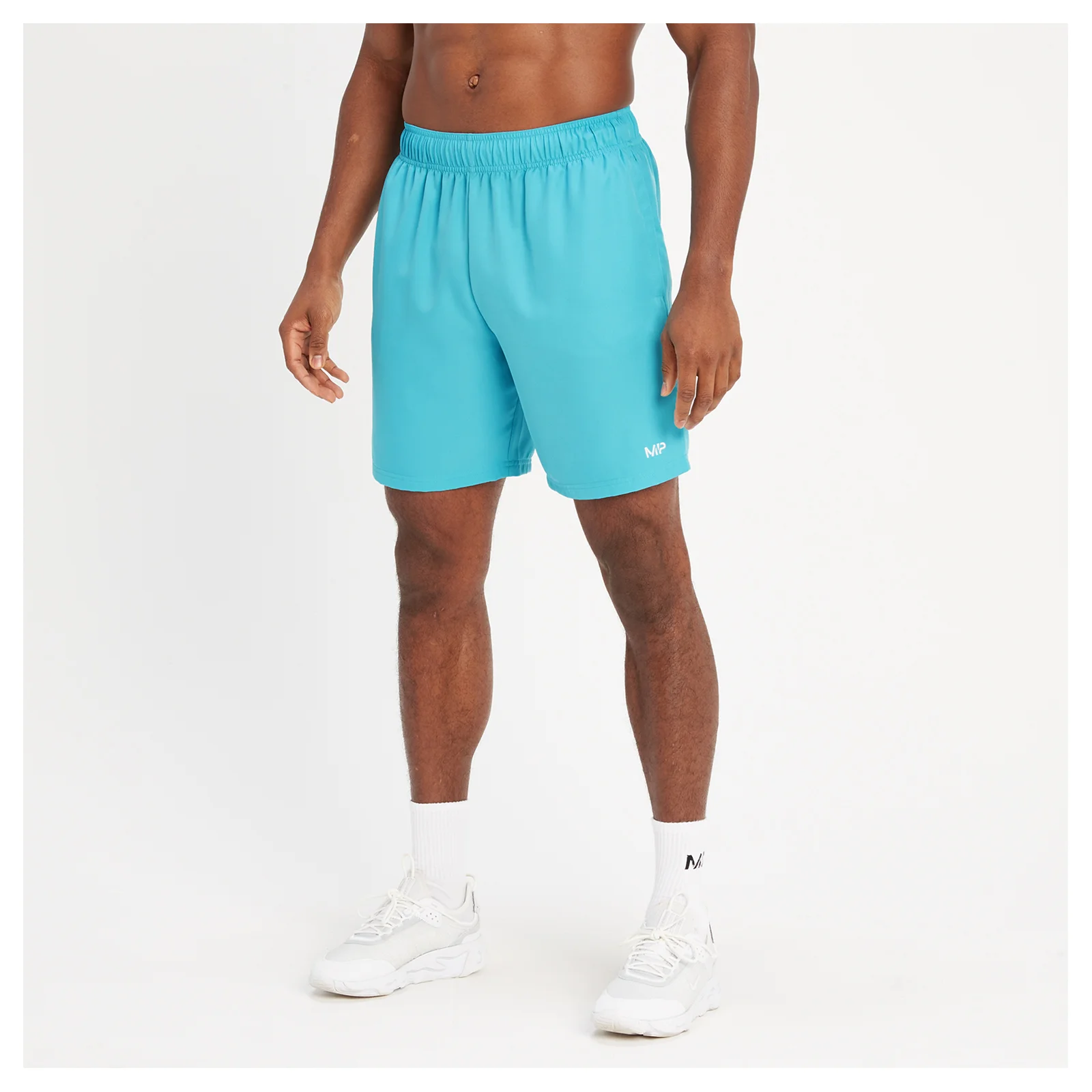 Pantalón corto de entrenamiento tejido para hombre de MP - Azul acero - XXS Imagen 1