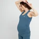 Camiseta sin mangas premamá Power para mujer de MP - Azul empolvado