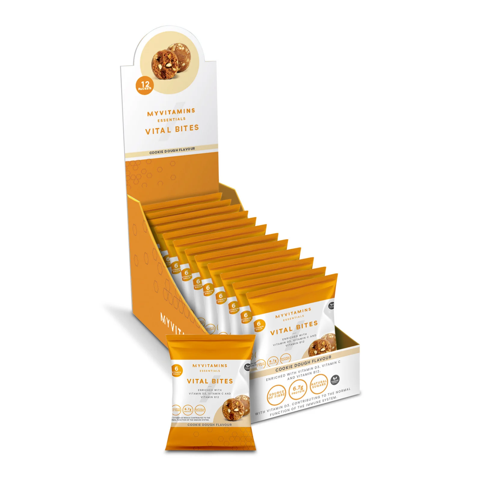 Vital Bites - 12 x 45g - Cookie Dough  Imagen 1