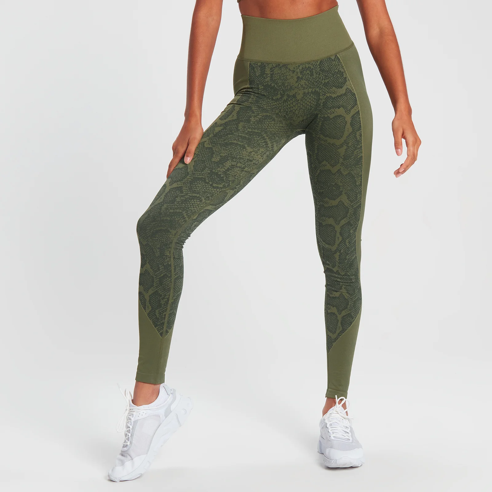 MP Snake Seamless Leggings - Green - XS Imagen 1