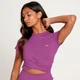 Top corto de manga corta Power para mujer de MP - Morado