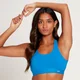 Sujetador deportivo con espalda cruzada Power para mujer de MP - Azul medio