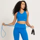 Sujetador deportivo Power Longline para mujer de MP - Azul medio