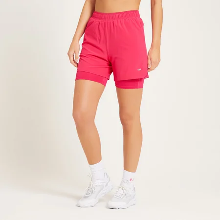 Pantalón corto 2 en 1 Training para mujer de MP - Magenta