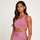 Sujetador deportivo Sculpt Laser Cut para mujer de MP - Malva