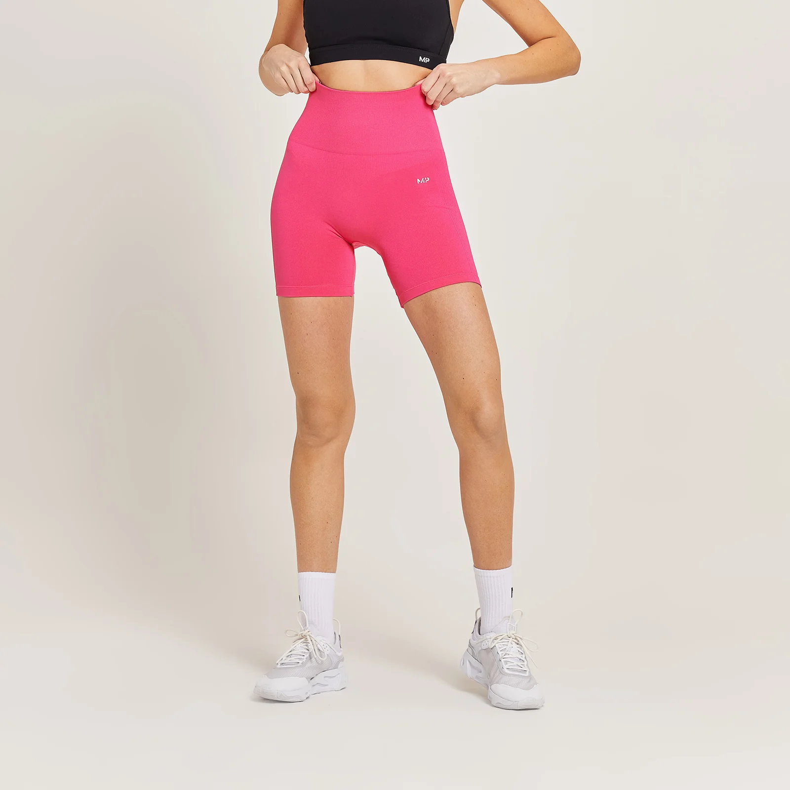 Pantalón corto de ciclismo sin costuras Shape para mujer de MP - Magenta - XXS Imagen 1