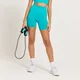 Pantalón corto de ciclismo sin costuras Shape para mujer de MP - Azulón