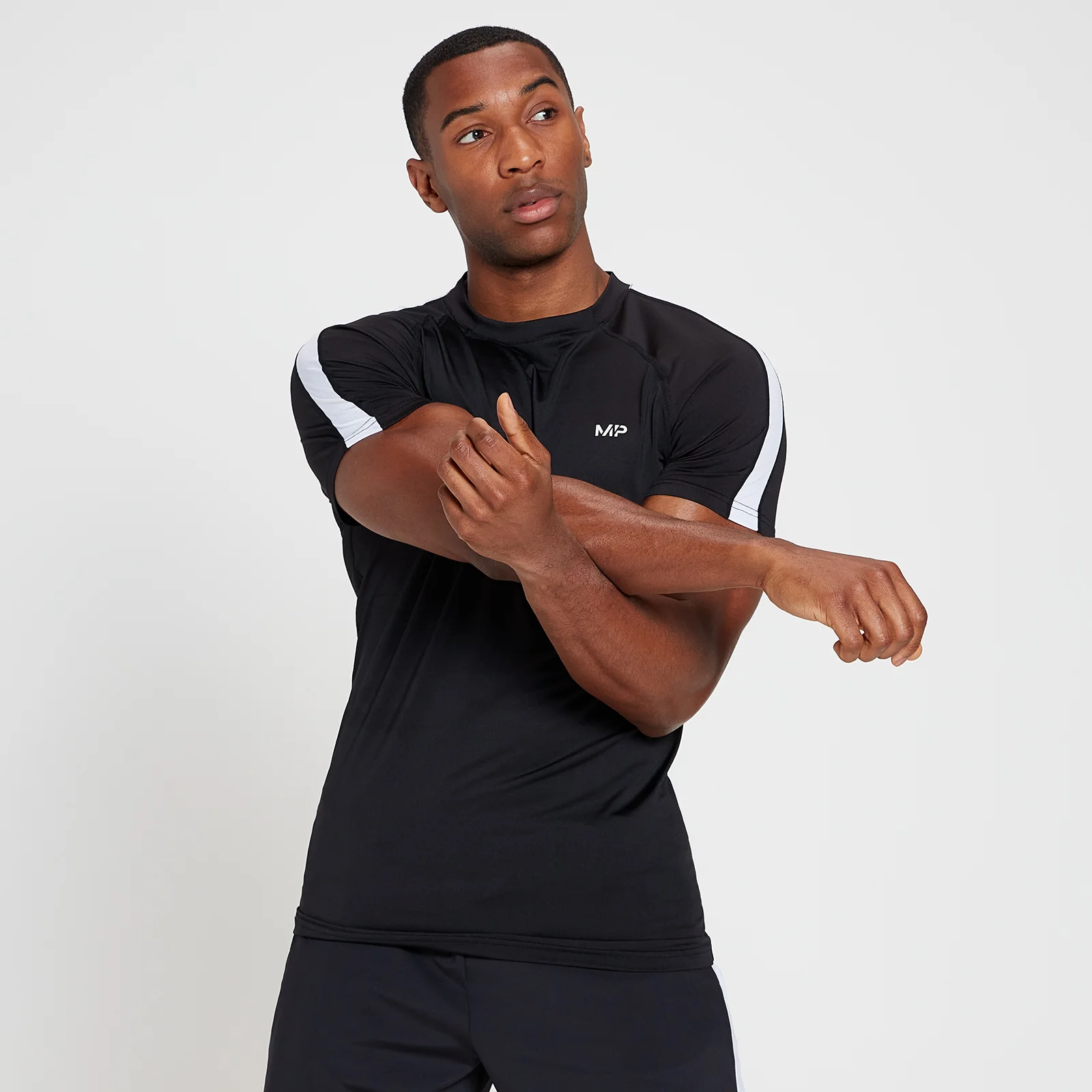 Camiseta de manga corta Tempo para hombre de MP - Negro - XS Imagen 1