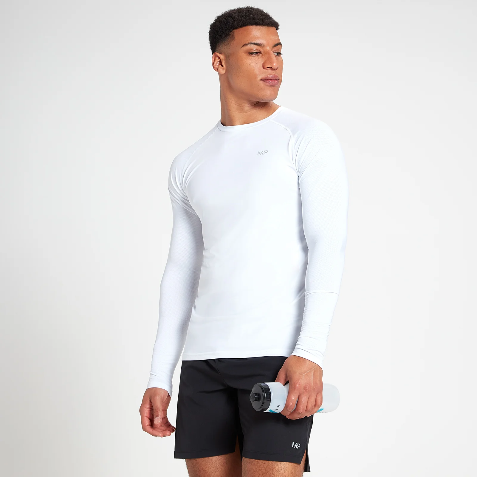 Camiseta de manga larga Velocity para hombre de MP - Blanco - XXS Imagen 1