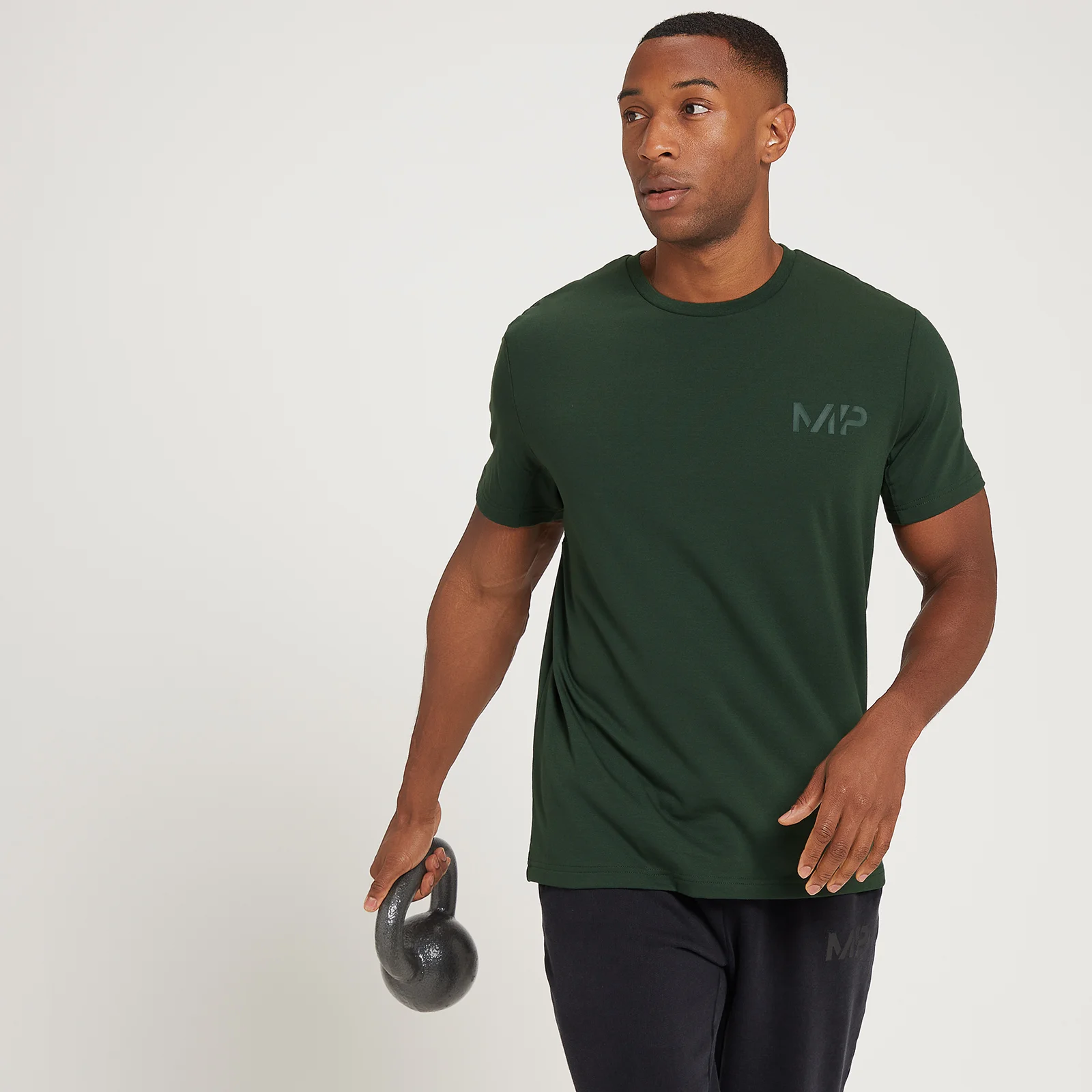 Camiseta de manga corta Adapt Drirelease para hombre de MP - Verde oscuro - XXS Imagen 1