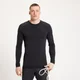 Camiseta de manga larga y sin costuras Tempo Ultra para hombre de MP - Negro