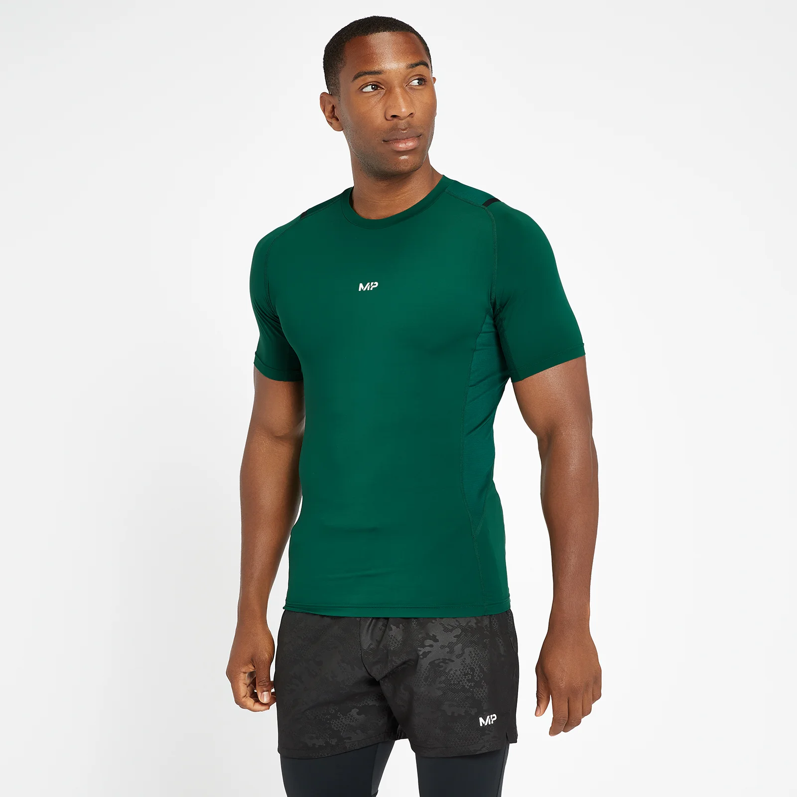 Camiseta interior de manga corta Engage para hombre de MP - Verde pino - XXS Imagen 1