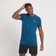 Camiseta de manga corta Performance para hombre de MP - Azul Poseidón jaspeado