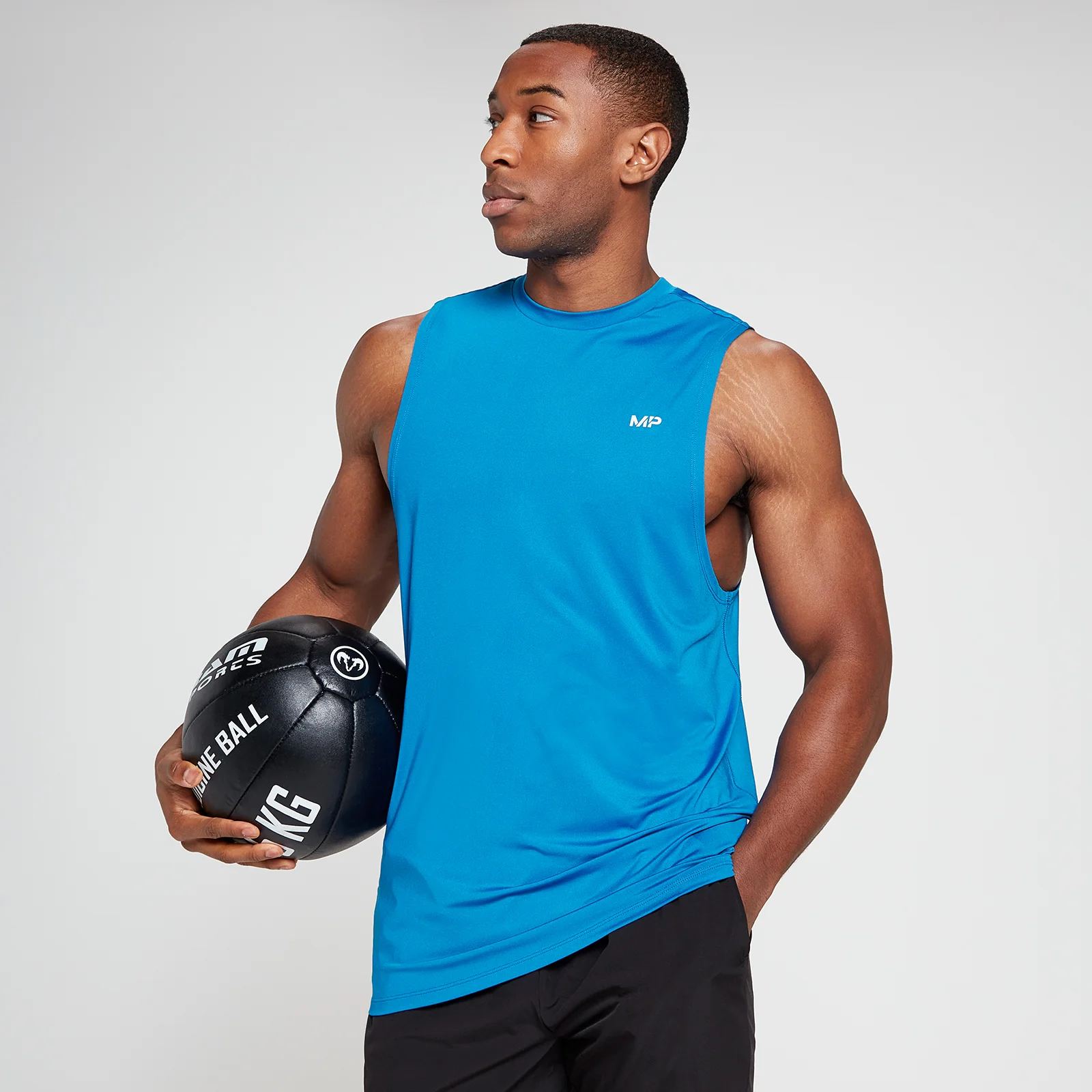 Camiseta sin mangas Training para hombre de MP - Azul medio - XXS Imagen 1