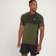 Camiseta de manga corta sin costuras Essentials para hombre de MP - Verde aceituna oscuro jaspeado