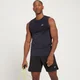 Camiseta sin mangas y sin costuras para hombre de MP - Negro jaspeado