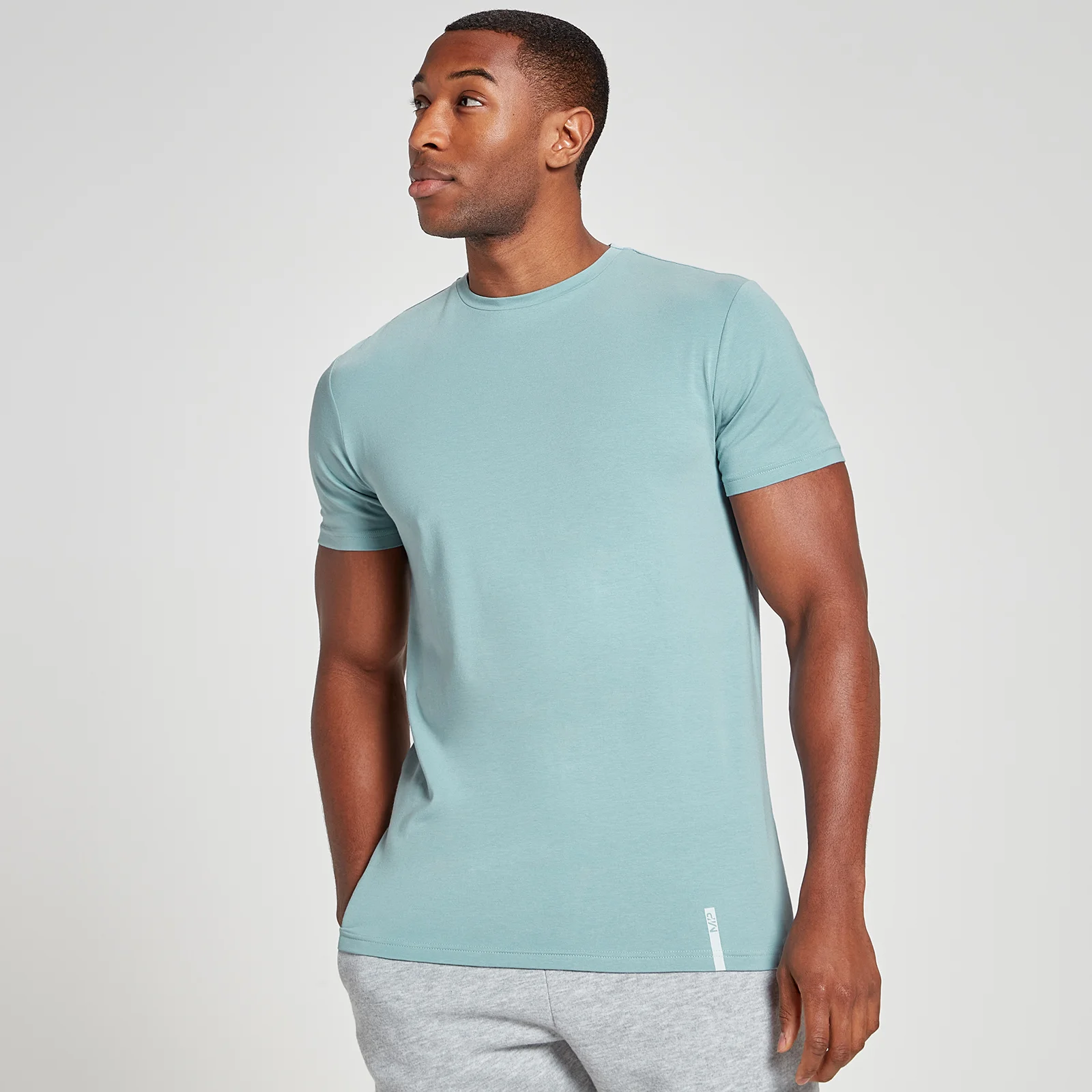 Camiseta Luxe Classic de cuello redondo para hombre de MP - Azul hielo - XXS Imagen 1