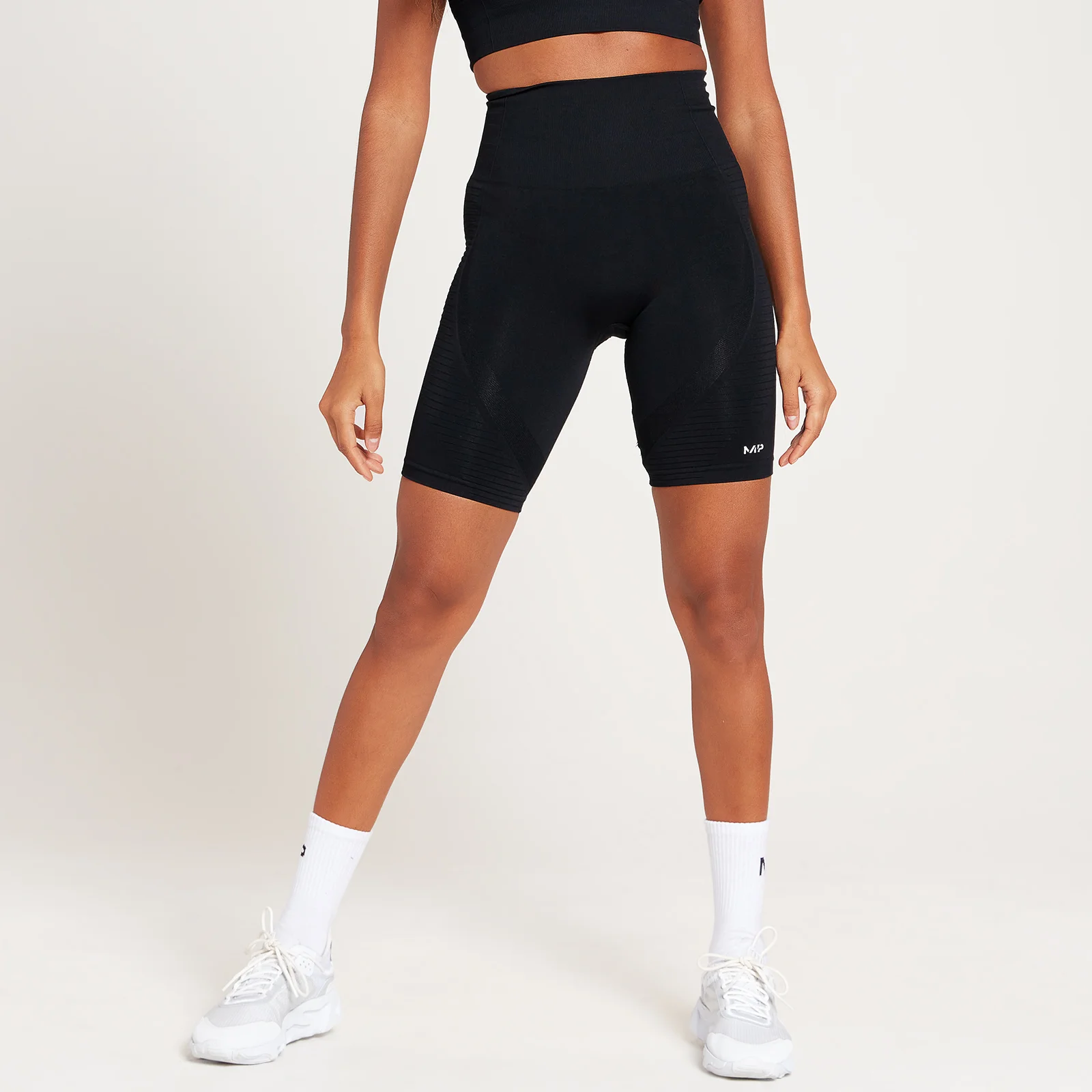 Pantalón corto de ciclismo sin costuras Tempo para mujer de MP - Negro - XXS Imagen 1