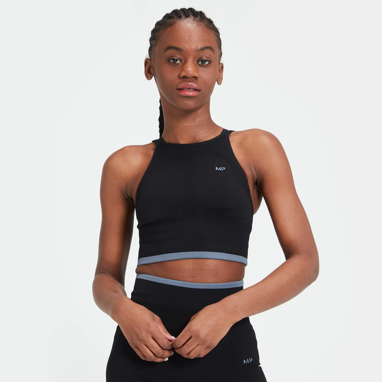 Sujetador deportivo sin costuras Adapt para mujer de MP - Negro - XXS Imagen 1
